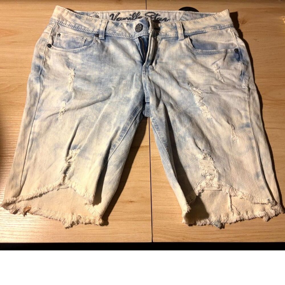 Vanilla star long jean shorts